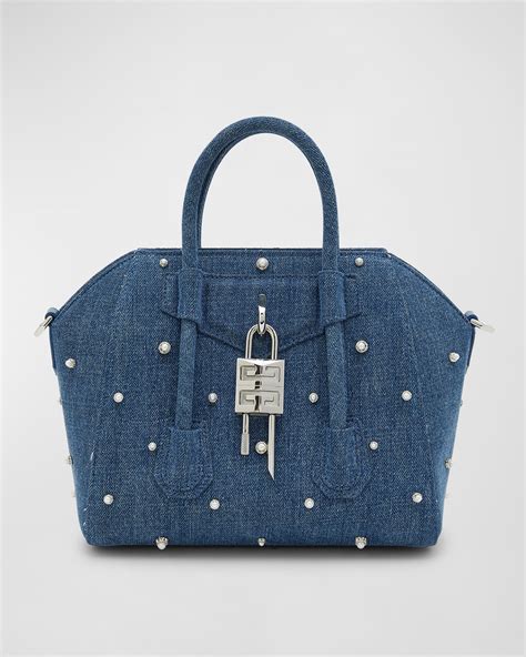 givenchy antigona 3d geometric bag|mini antigona lock denim tote bag.